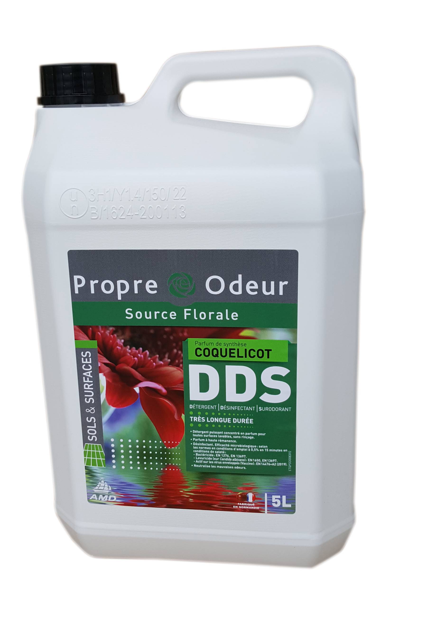 DDS  nettoyant surodorant coquelicot 5 L